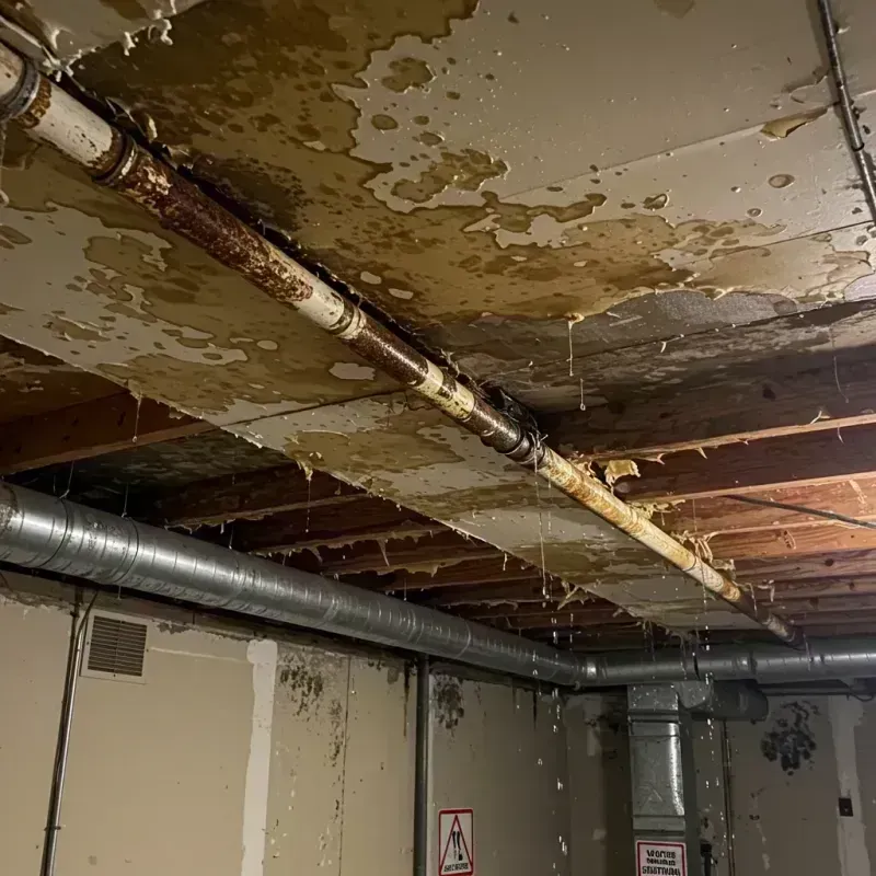 Ceiling Water Damage Repair in Leslie, MI